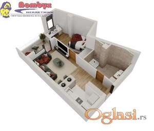 Jednoiposoban stan 42m u izgradnji Salajka TOP lokacija